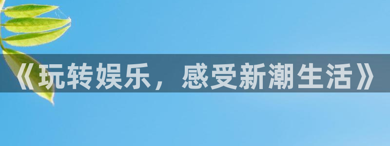 杏鑫娱乐体育官网登录：《玩转娱乐，感受新潮生活》