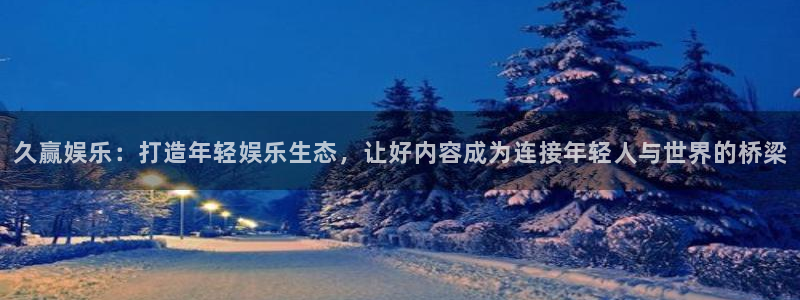 上海杏鑫娱乐汽车电子有限公司：久赢娱乐：打造年轻娱乐生态，让好内容成为连接年轻人