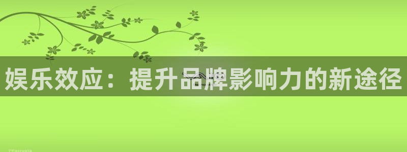 杏鑫娱乐2平台注册：娱乐效应：提升品牌影响力的新途径